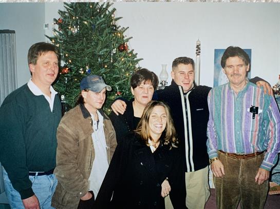 A group of people posing for a photo