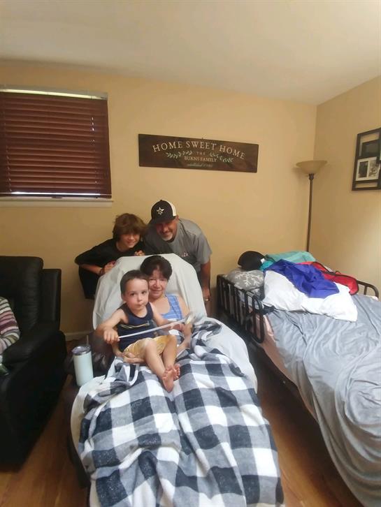 A group of people in a room
