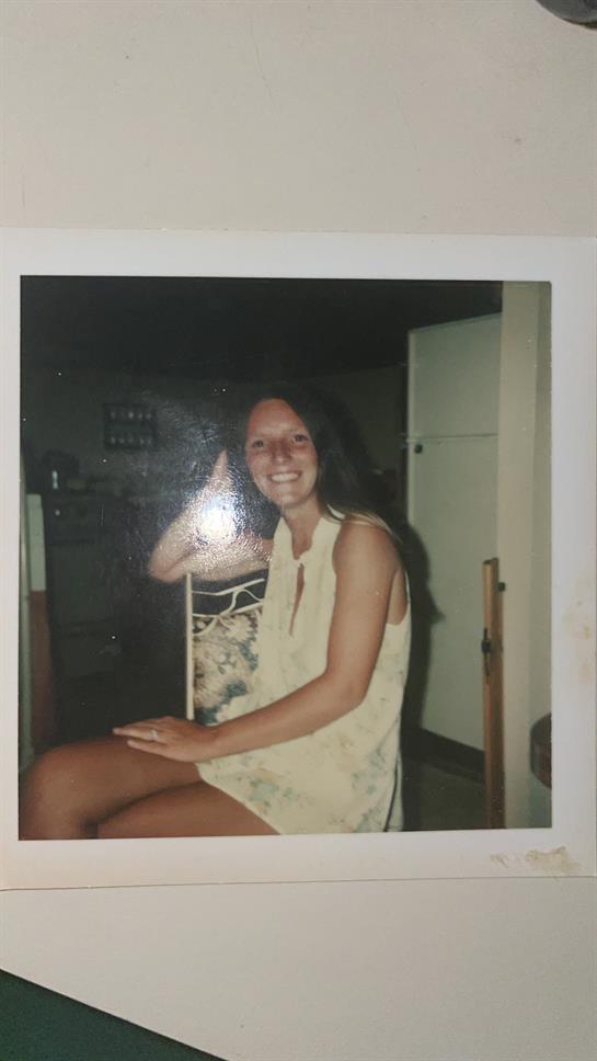 A woman sitting on a chair