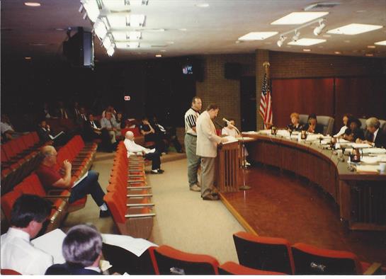 Residents gather at municipal hall to discuss important local development issues and concerns.