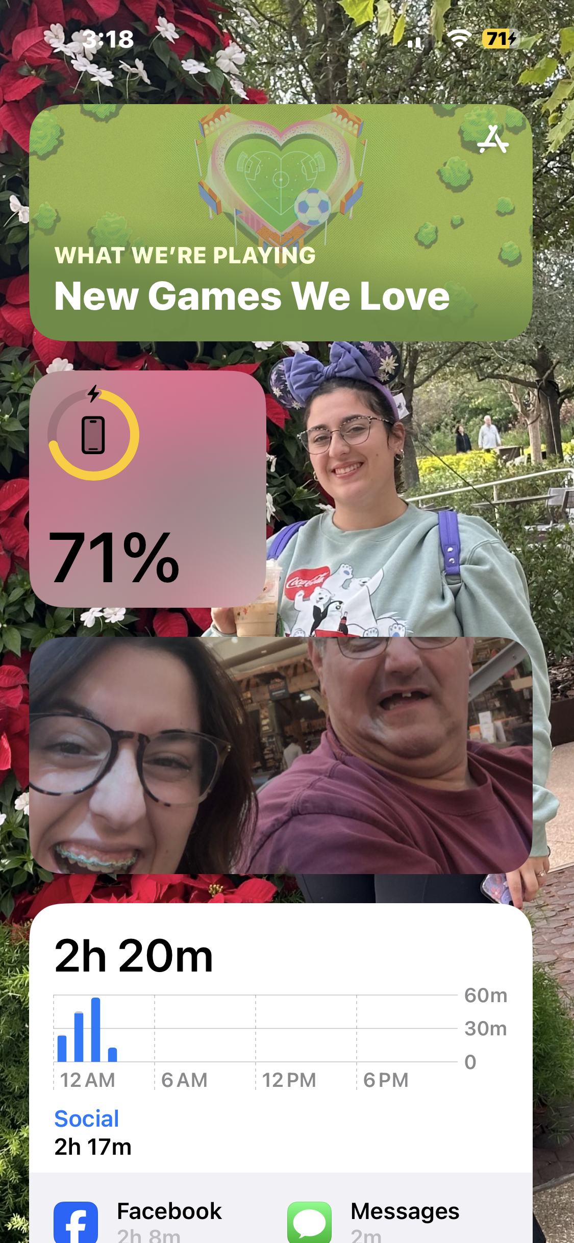 Two friends capture a fun moment while enjoying outdoor activities at a vibrant park.