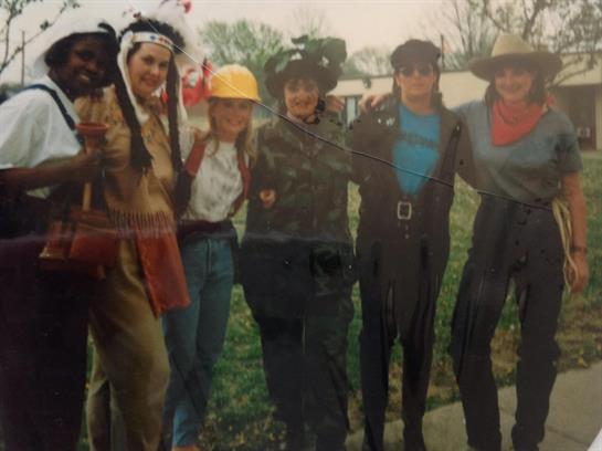 A group of people in clothing