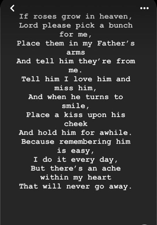 Words express deep emotions of love and loss, inviting reflection on cherished memories.