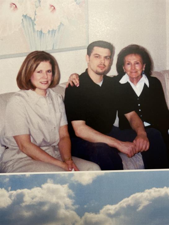 A group of people sitting on a couch