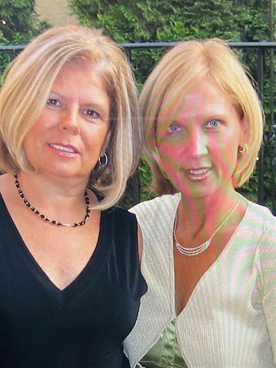 Two women posing for a picture