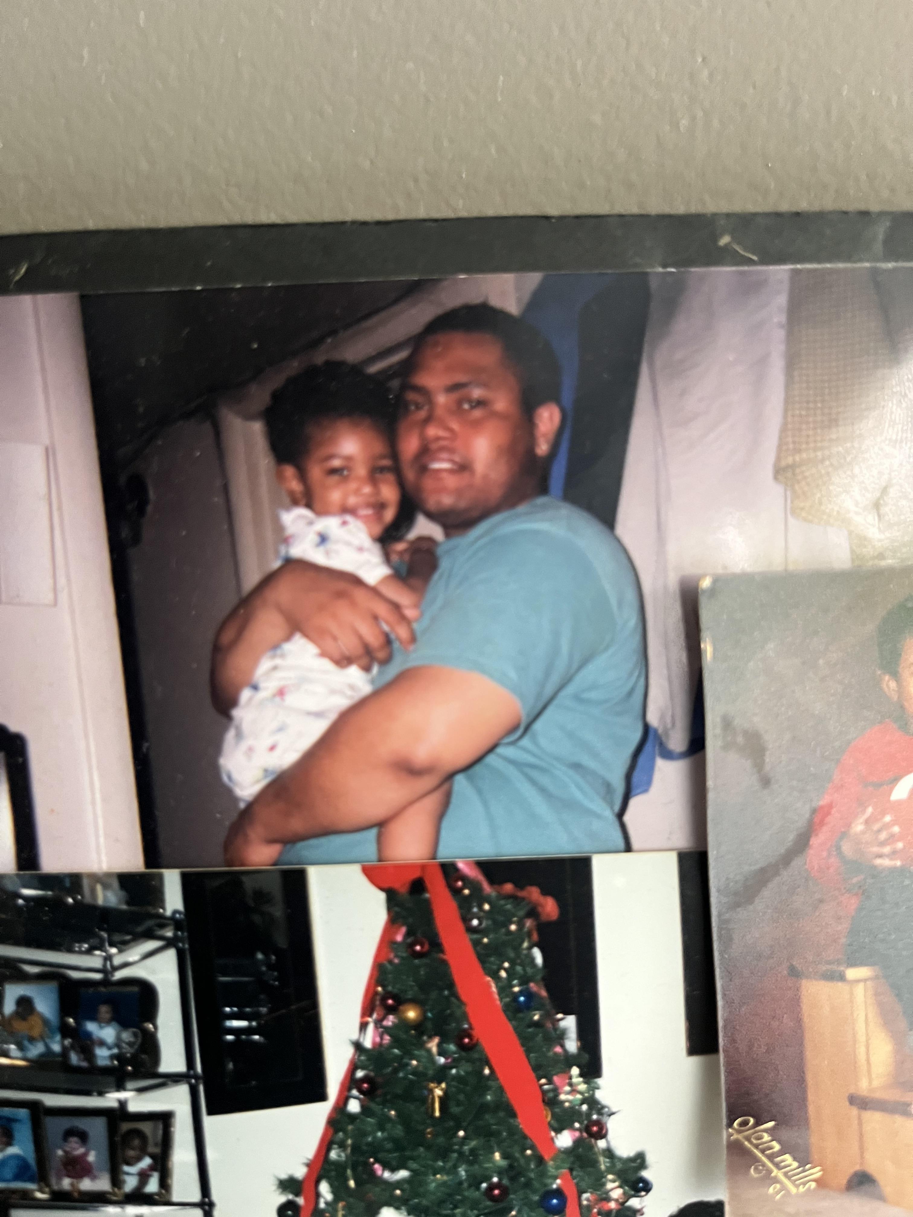 A man holding a child