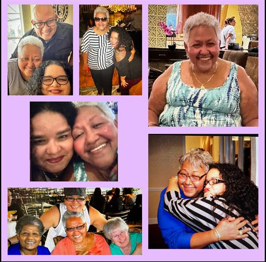 Relatives gather together, sharing laughter and hugs during a joyful family reunion at a cozy venue.