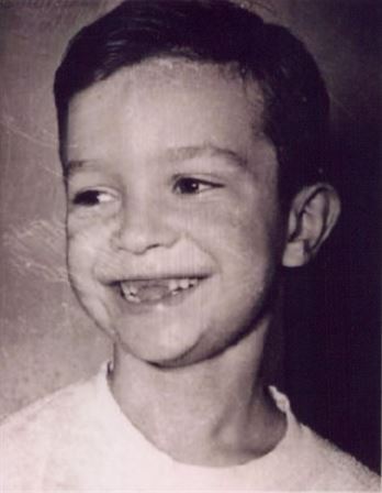 A close-up of a boy