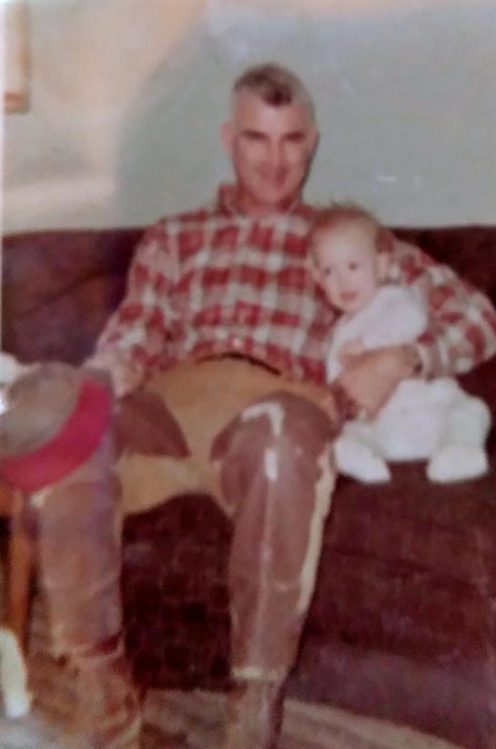 A man holding a baby