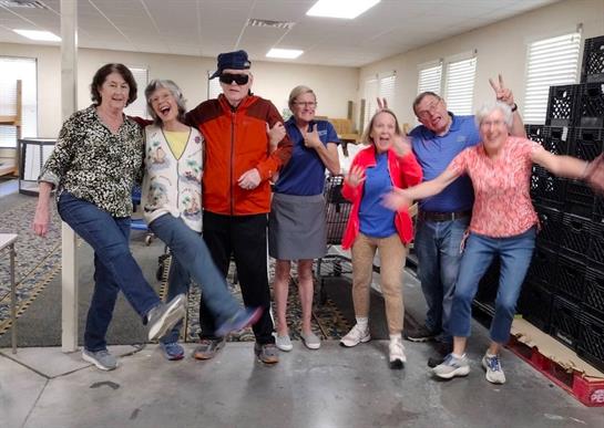 A group of people posing for a photo