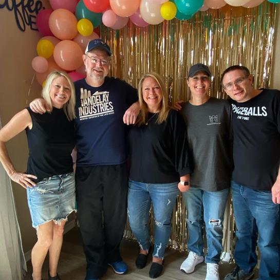 A group of people posing for a photo
