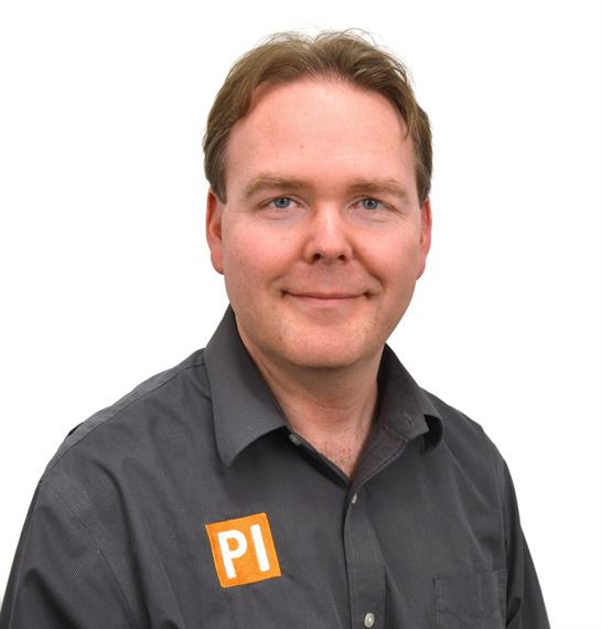 A man wearing a black shirt