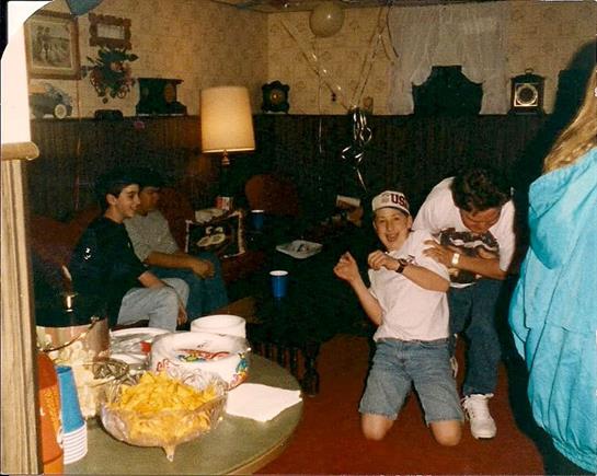 A group of people in a room