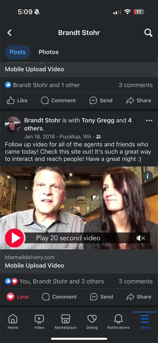 Two individuals are engaging in a video discussion about their recent interactions.