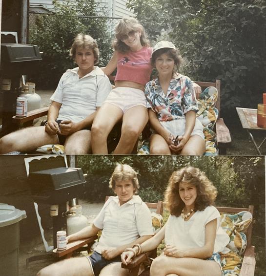 A group of people sitting on a bench