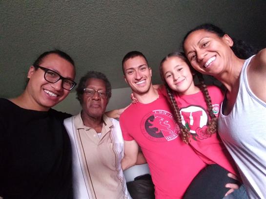A group of people posing for a photo