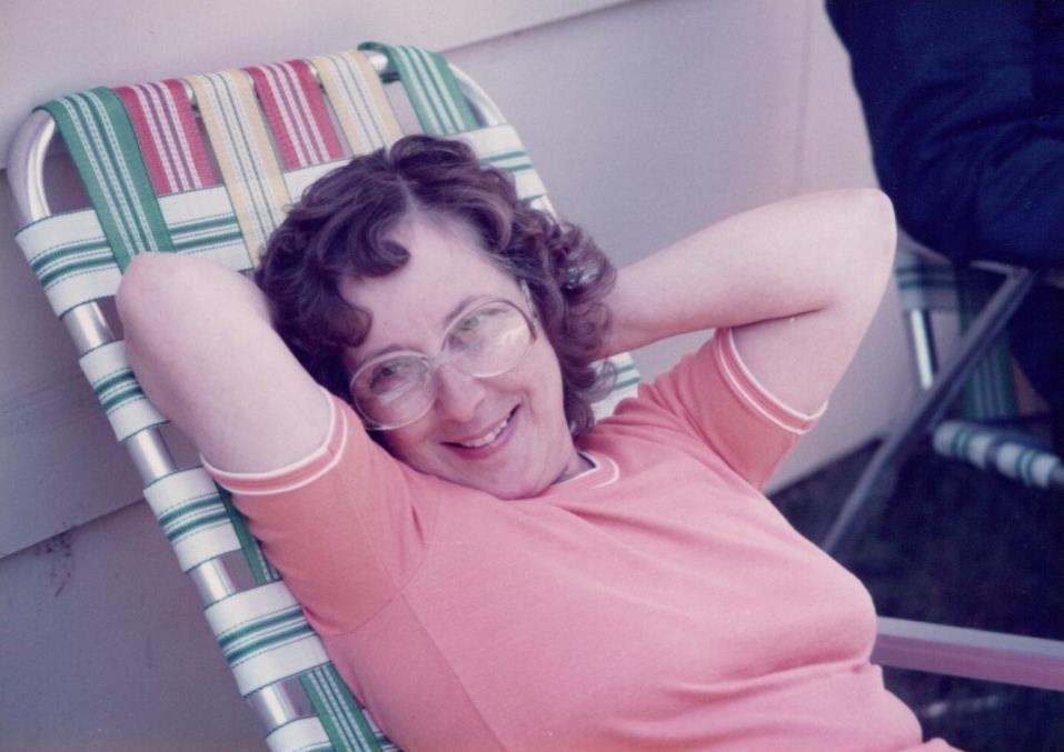 A woman sitting in a chair