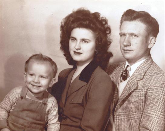A family posing for a photo