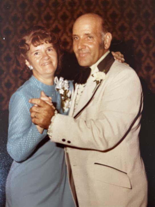 A man and woman dancing