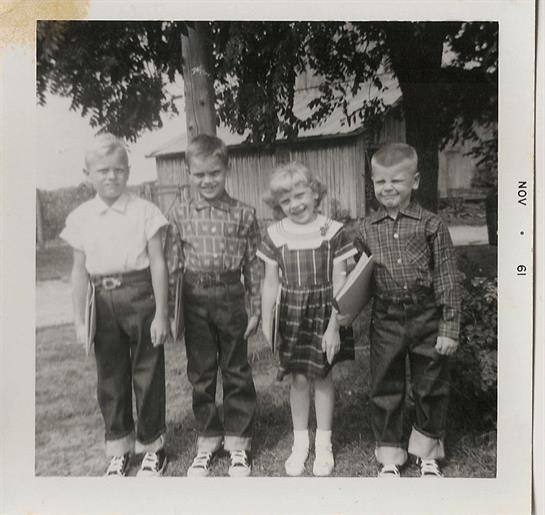 A group of children standing together