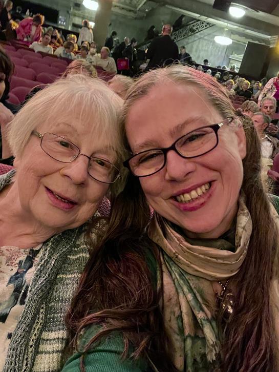 Two women taking a selfie