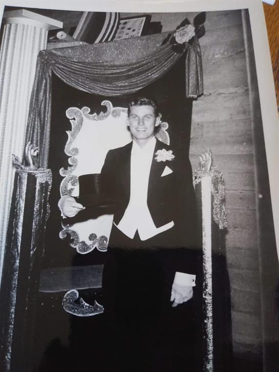 A man in a tuxedo