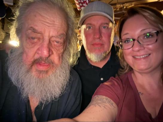 A group of people taking a selfie