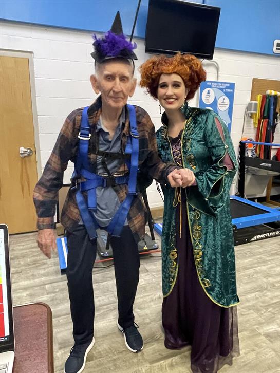 A man and woman in clothing