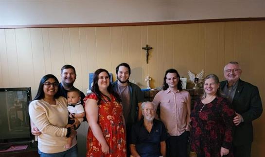 A group of people posing for a photo