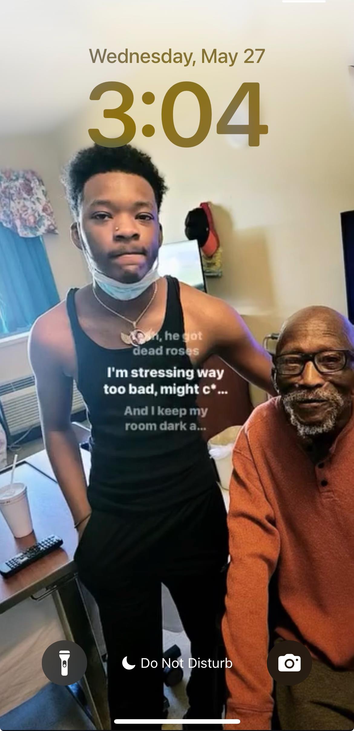 A man standing next to a man
