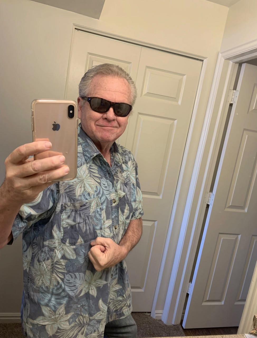 A man taking a selfie
