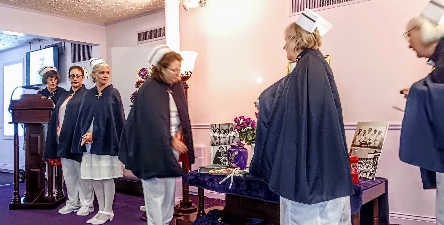 A group of people in a room