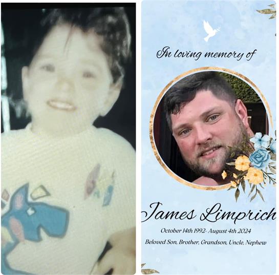 Two heartfelt memories showcase James Limprich from childhood to adulthood, honoring his life.