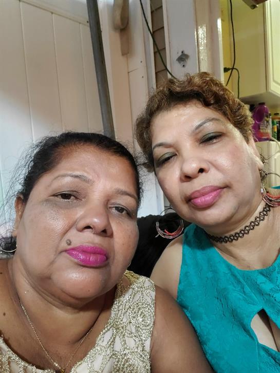 Two women taking a selfie