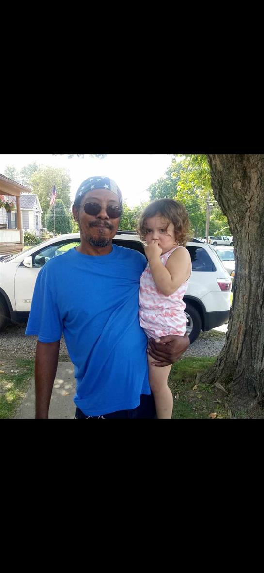 A man holding a baby