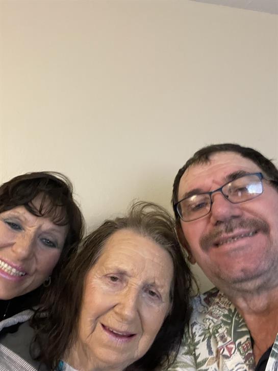 A group of people taking a selfie