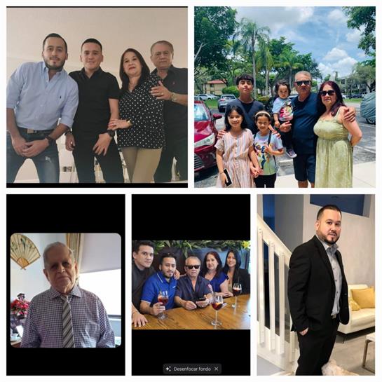 A collage of a group of people