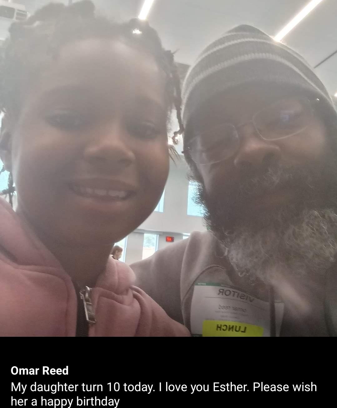 Two individuals share a joyful moment during lunchtime in a bright, spacious venue.