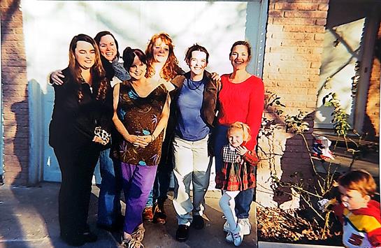 A group of women standing together