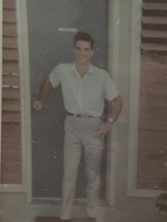 A man standing in a doorway