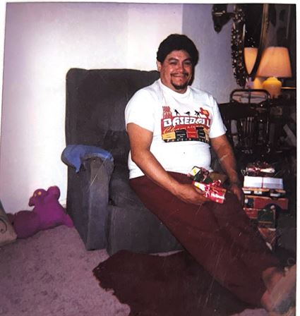 A man sitting in a chair
