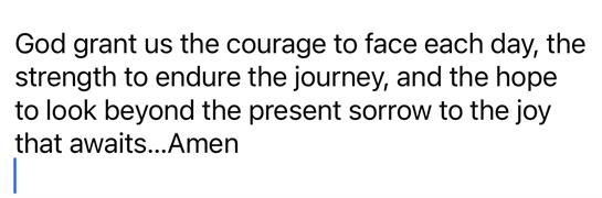 A heartfelt prayer seeking daily courage, strength for the journey, and hope for brighter days.
