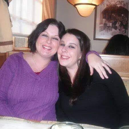 Two women sitting at a table