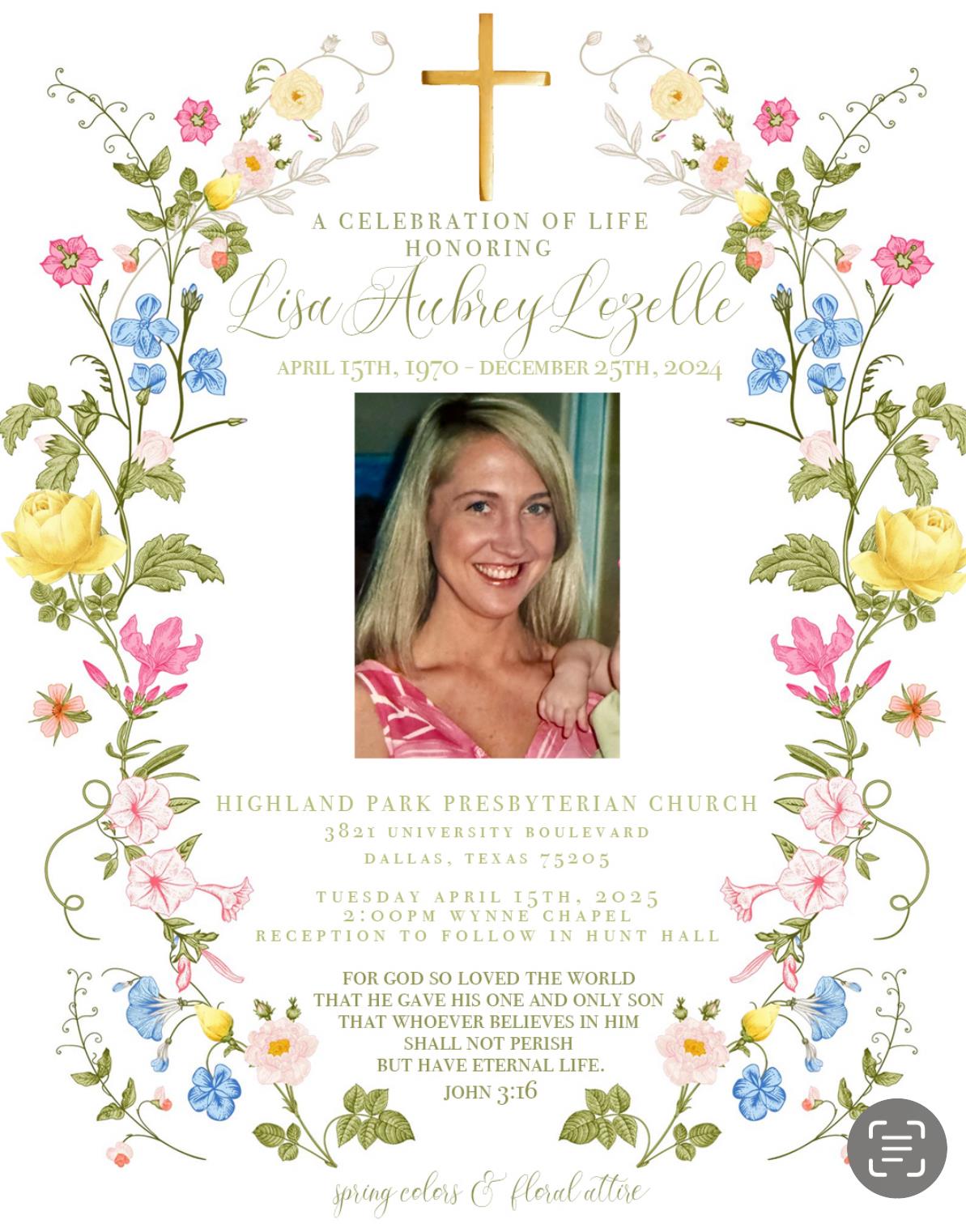 Tribute Wall | Lisa Aubrey Lozelle