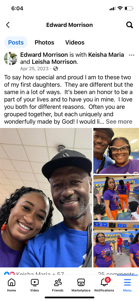 Edward Morrison honors his daughters' uniqueness at a vibrant, love-filled family gathering.