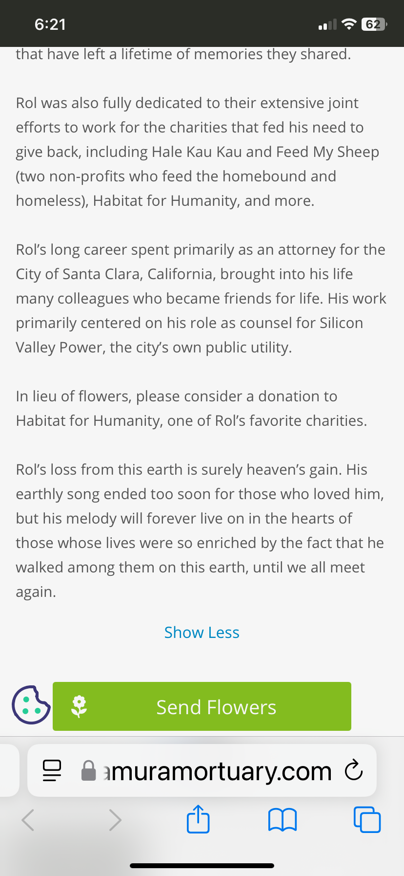 Family and friends gather to celebrate Rol's legacy of charity and service in a heartfelt tribute.