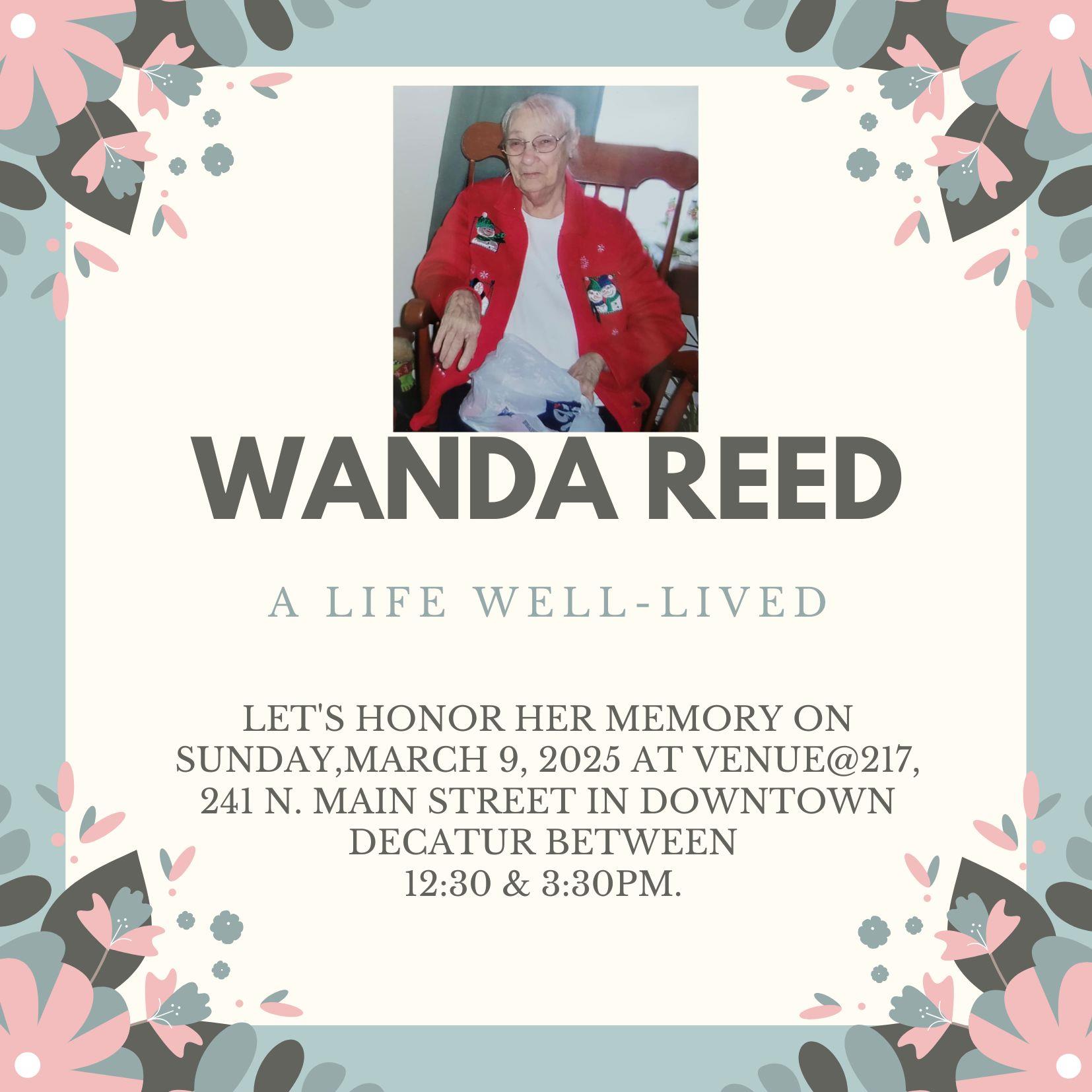 Friends and family gather to honor the memory of Wanda Reed at a special event in Decatur.