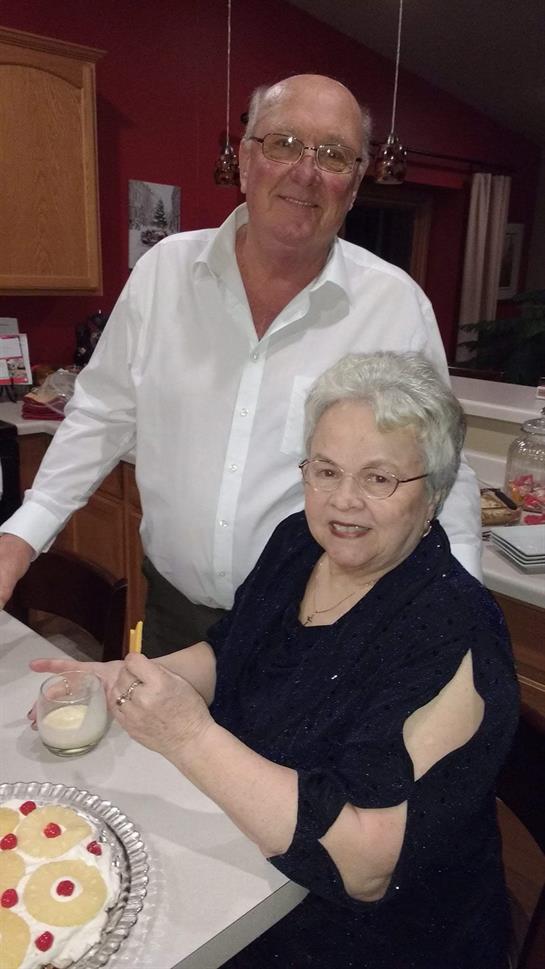 A man and woman sitting at a table