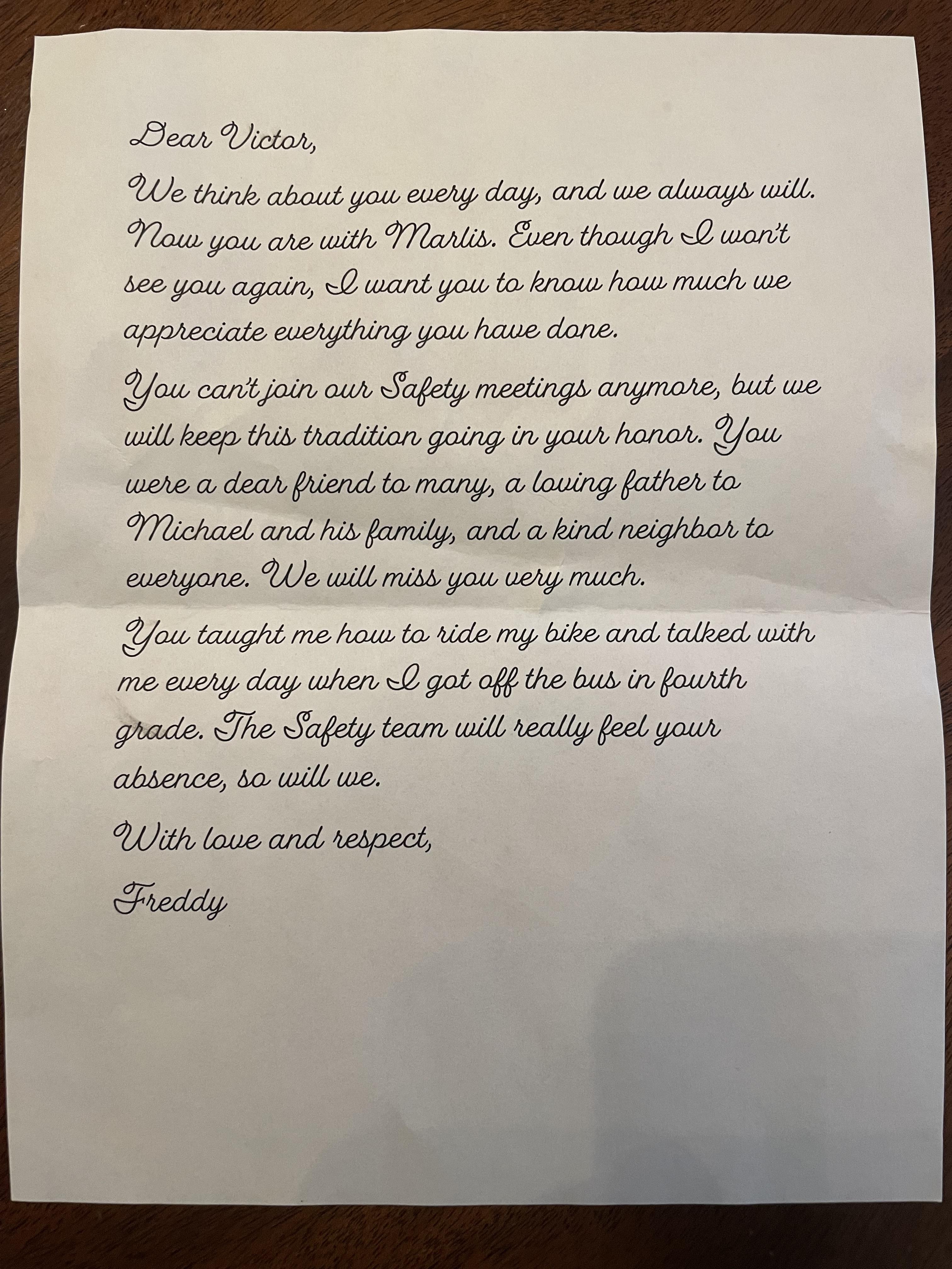 A letter to a friend, cherishing our shared experiences and fond memories.