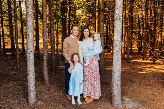 A family posing for a picture